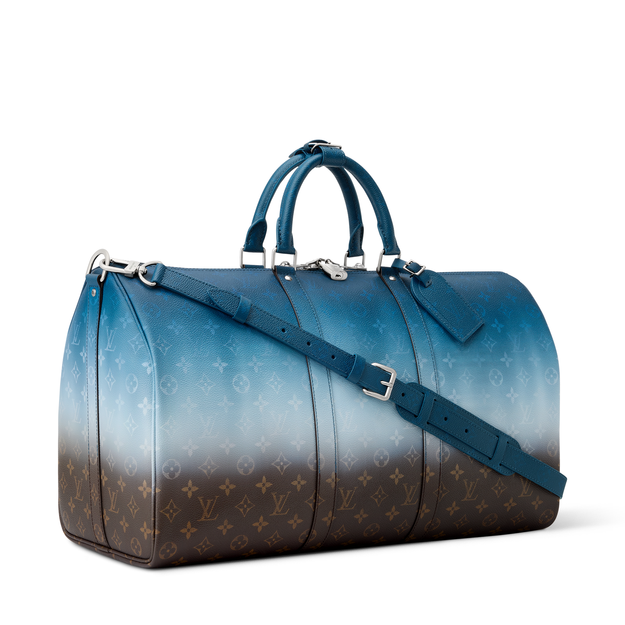 ルイヴィトン　LOUIS VUITTON バンドー　ブルー　モノグラム Keepall Bandouliere 50 Other Monogram Canvas - Bags and Small